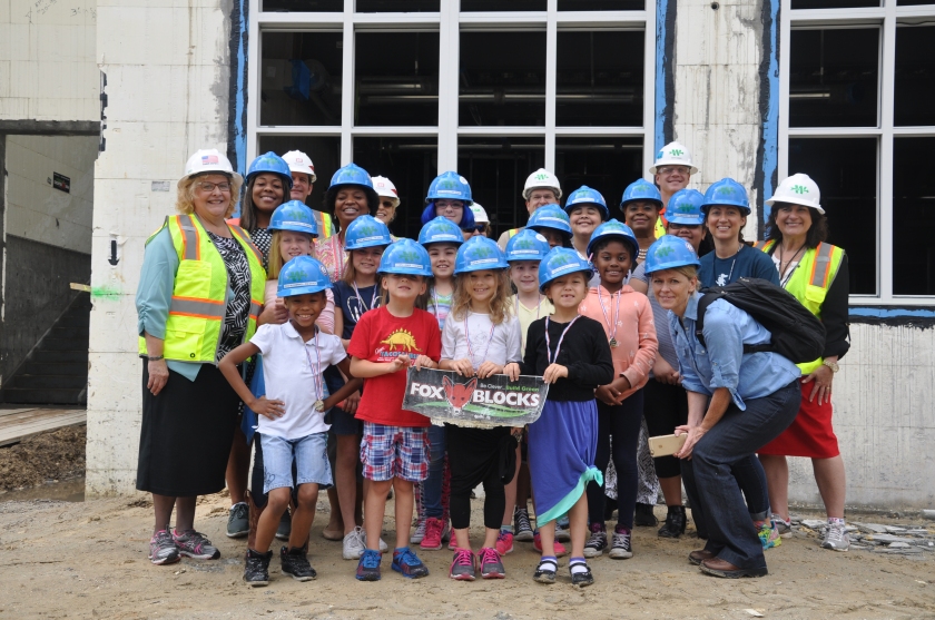 Diamond Elementary students tour new school site